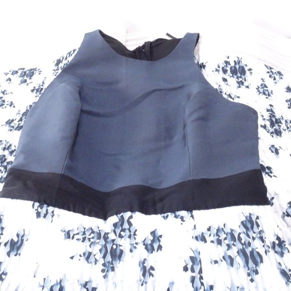 Sashin & Babi Noir NWT $1,25.00 Black Navy and White Fit and Flare DRESS SZ S - Picture 2 of 15